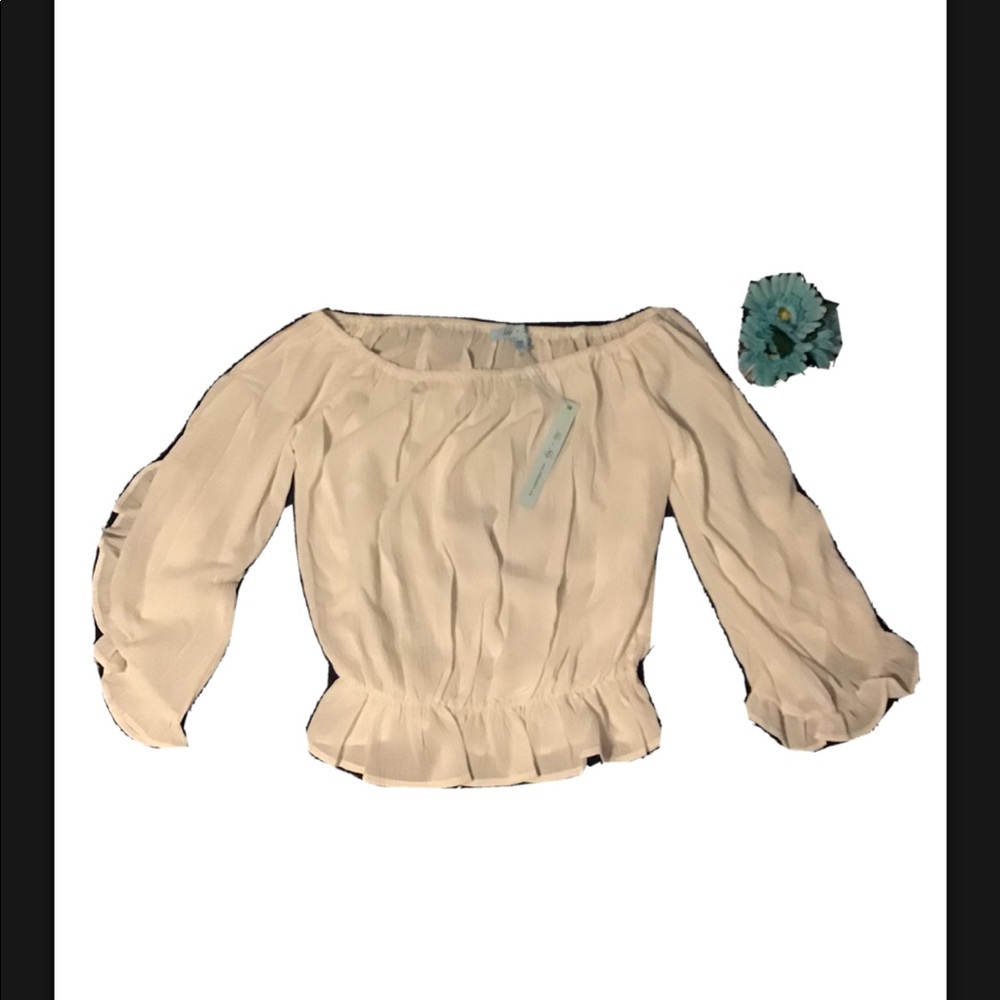 Blouse (Off White) Size M